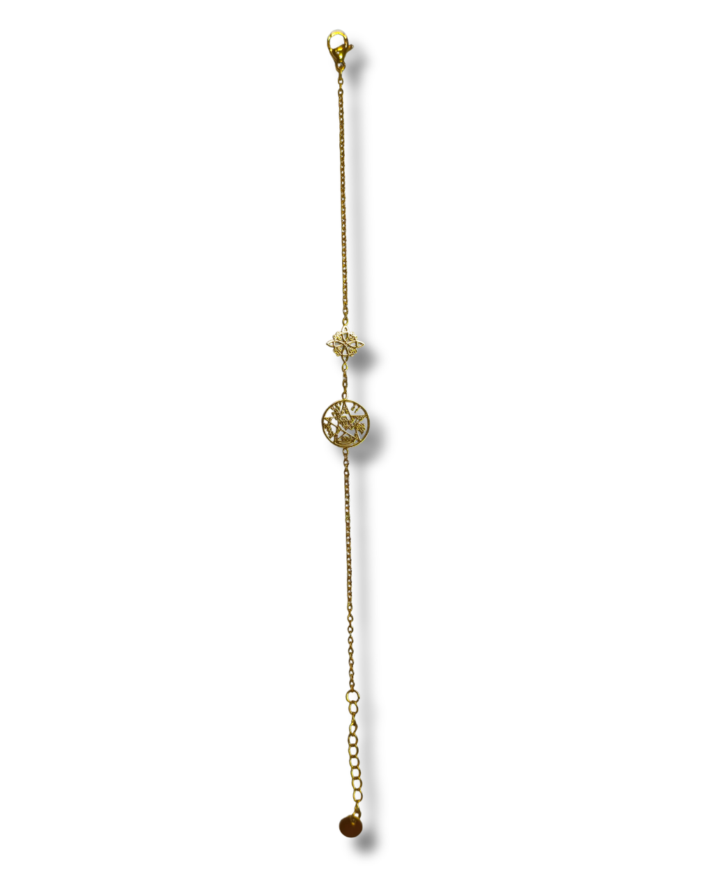 Pulsera Simbologia Acero Dorado LS03