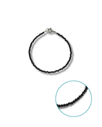 Pulsera Turmalina Negra Plata Ley