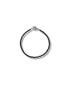 Pulsera Turmalina Negra Plata Ley